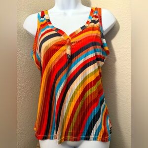 Multi Colored Soft Top from Chicme Size L